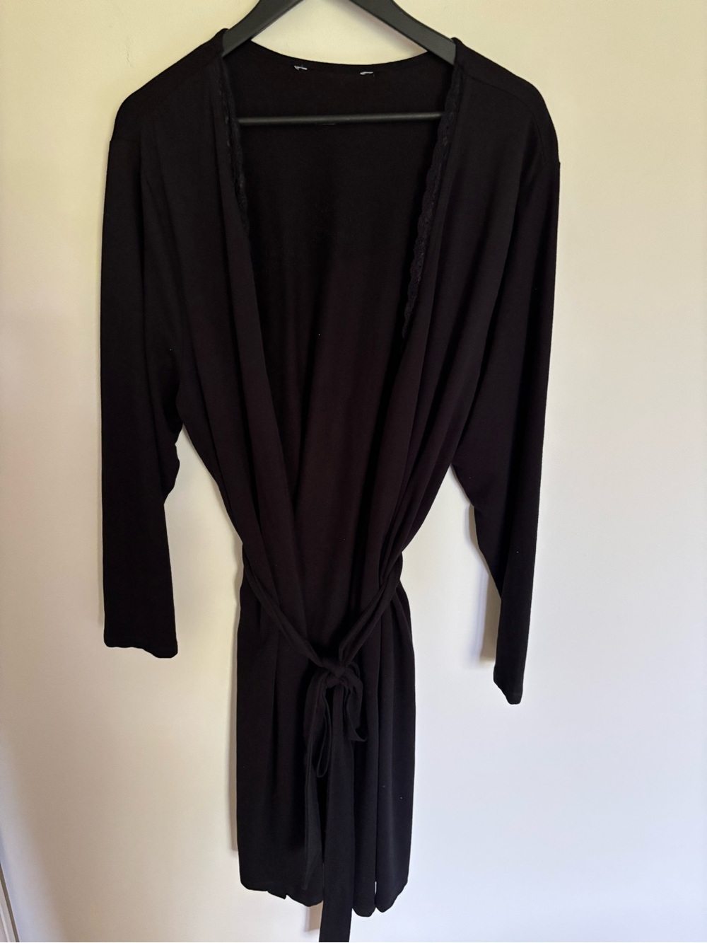 Plus size Black Women's Robe Wrap